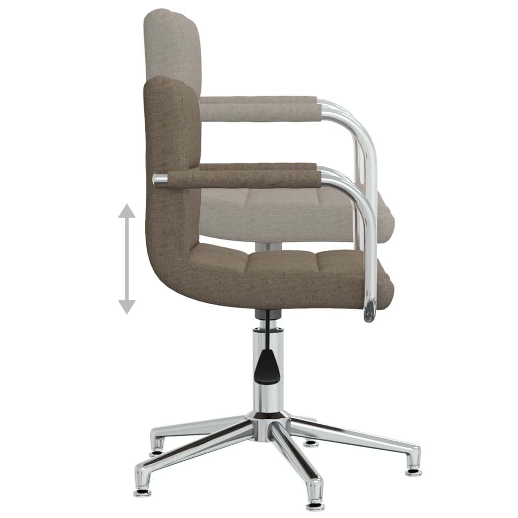 Bürostuhl Drehbar Taupe Stoff