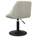 Esszimmerstühle 2 Stk. Drehbar Creme Samt