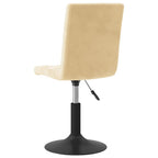Esszimmerstühle 2 Stk. Drehbar Creme Samt