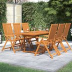 7-tlg. Garten-Essgruppe Massivholz Akazie 150-200 cm