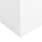Schließfachschrank Weiß 90x40x180 cm Stahl
