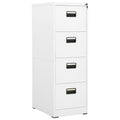 Aktenschrank Weiß 46x62x133 cm Stahl