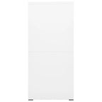 Aktenschrank Weiß 46x62x133 cm Stahl