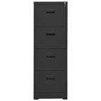 Aktenschrank Anthrazit 46x62x133 cm Stahl