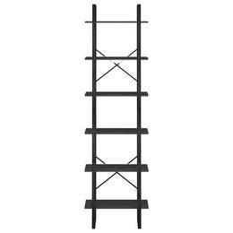 Lagerregal Schwarz 60x30x210 cm Holzwerkstoff