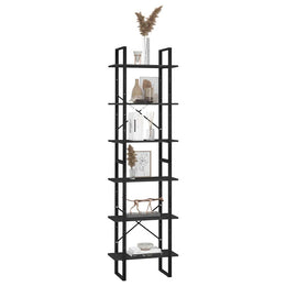Lagerregal Schwarz 60x30x210 cm Holzwerkstoff