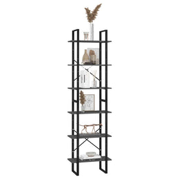 Lagerregal Grau 60x30x210 cm Holzwerkstoff