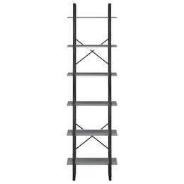 Lagerregal Grau 60x30x210 cm Massivholz Kiefer