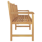 Gartenbank 228 cm Massivholz Teak