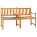 Gartenbank 3-Sitzer mit Tisch 150 cm Massivholz Teak