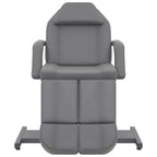 Kosmetikstuhl Kunstleder Grau 180x62x78 cm