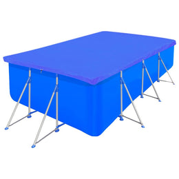 vidaXL Poolabdeckungen 2 Stk. PE Rechteckig 90 g/m² 540x270 cm