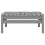4-tlg. Garten-Lounge-Set Massivholz Kiefer Grau