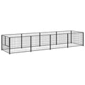 Hundezwinger Schwarz 4 m² Stahl