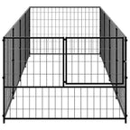 Hundezwinger Schwarz 4 m² Stahl