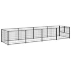 Hundezwinger Schwarz 4 m² Stahl