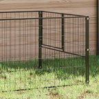 Hundezwinger Schwarz 6 m² Stahl