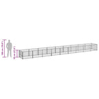 Hundezwinger Schwarz 9 m² Stahl