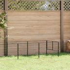 Hundezwinger Schwarz 10 m² Stahl