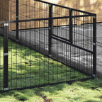 Hundezwinger Schwarz 12 m² Stahl