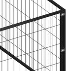 Hundezwinger Schwarz 15 m² Stahl