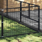 Hundezwinger Schwarz 27 m² Stahl
