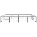 Hundezwinger Schwarz 16 m² Stahl