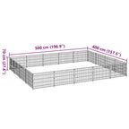 Hundezwinger Schwarz 20 m² Stahl