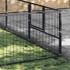 Hundezwinger Schwarz 32 m² Stahl
