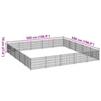 Hundezwinger Schwarz 25 m² Stahl
