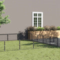 Hundezwinger Schwarz 50 m² Stahl