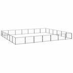 Hundezwinger Schwarz 42 m² Stahl