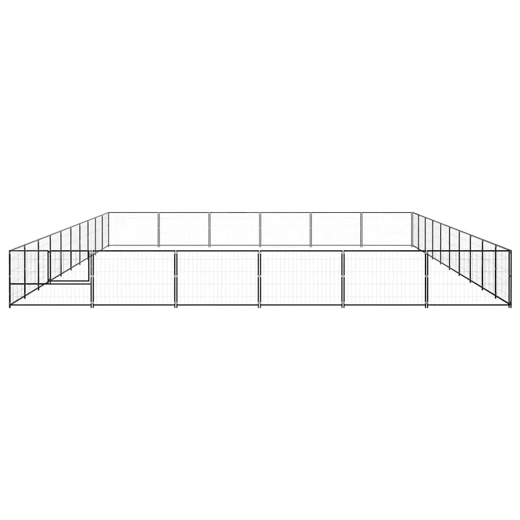 Hundezwinger Schwarz 60 m² Stahl