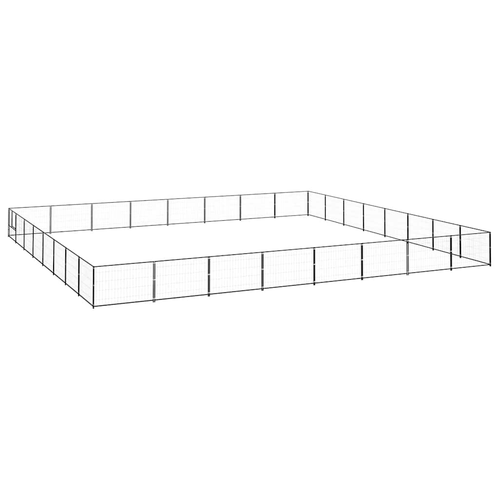 Hundezwinger Schwarz 64 m² Stahl