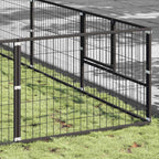 Hundezwinger Schwarz 100 m² Stahl