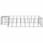 Hundezwinger Schwarz 10,89 m² Stahl