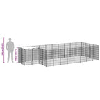 Hundezwinger Schwarz 10,89 m² Stahl