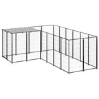 Hundezwinger Schwarz 4,84 m² Stahl