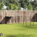 Hundezwinger Schwarz 8,47 m² Stahl