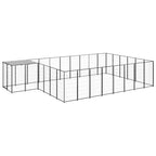 Hundezwinger Schwarz 15,73 m² Stahl