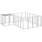 Hundezwinger Silbern 8,47 m² Stahl