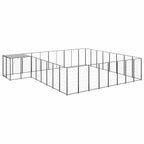 Hundezwinger Schwarz 20,57 m² Stahl