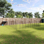 Hundezwinger Schwarz 31,46 m² Stahl