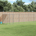 Outdoor-Hundezwinger mit Überdachung Verzinkter Stahl 16,94 m²
