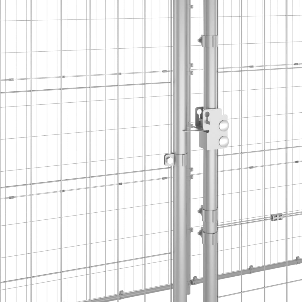 Outdoor-Hundezwinger Verzinkter Stahl 26,62 m²