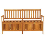 Truhenbank 148 cm Massivholz Akazie