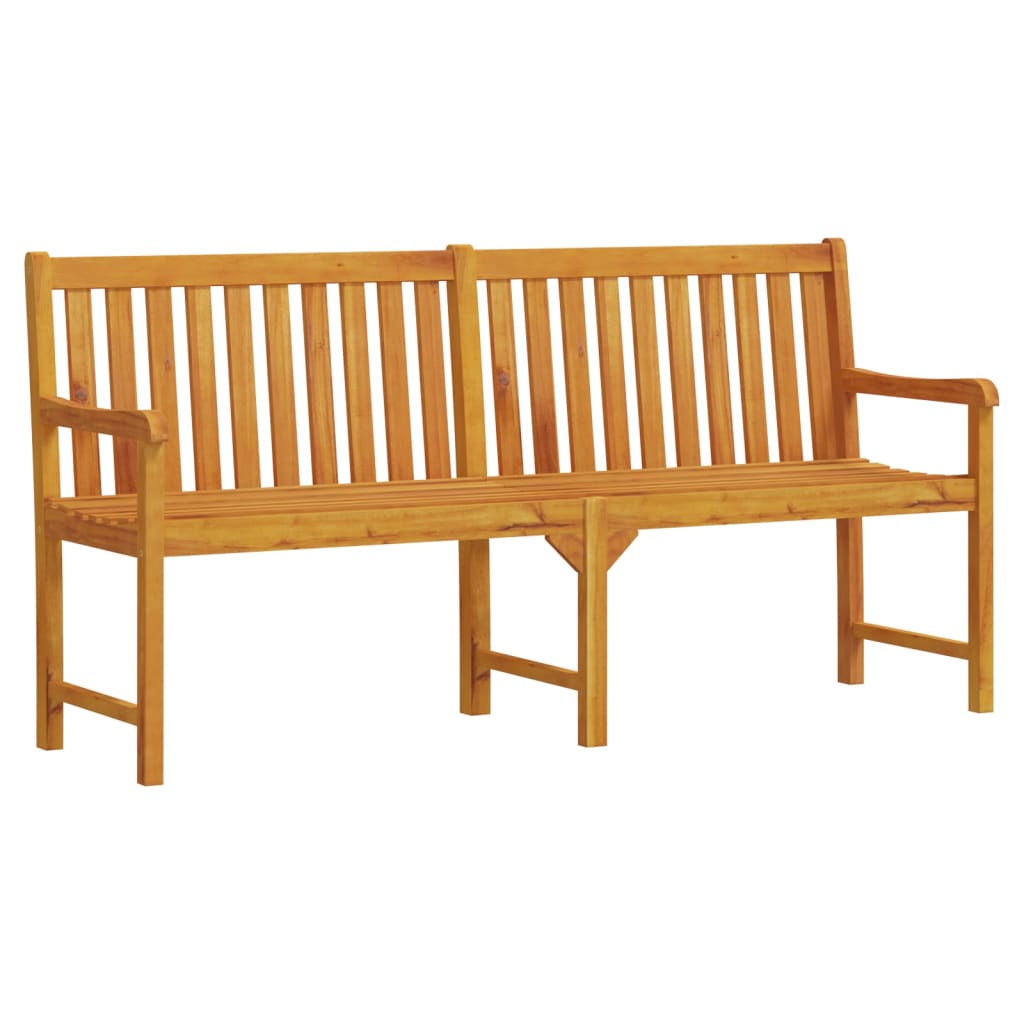Gartenbank 180 cm Massivholz Akazie
