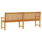 Gartenbank 219 cm Massivholz Akazie