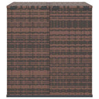 Garten-Kissenbox PE Rattan 100x97,5x104 cm Braun