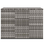 Garten-Kissenbox PE Rattan 145x100x103 cm Grau